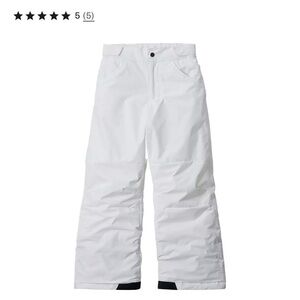 Columbia Kids White Snow Pants